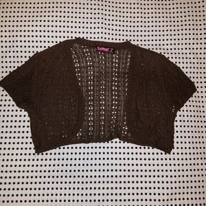 Brown shrug / coverup